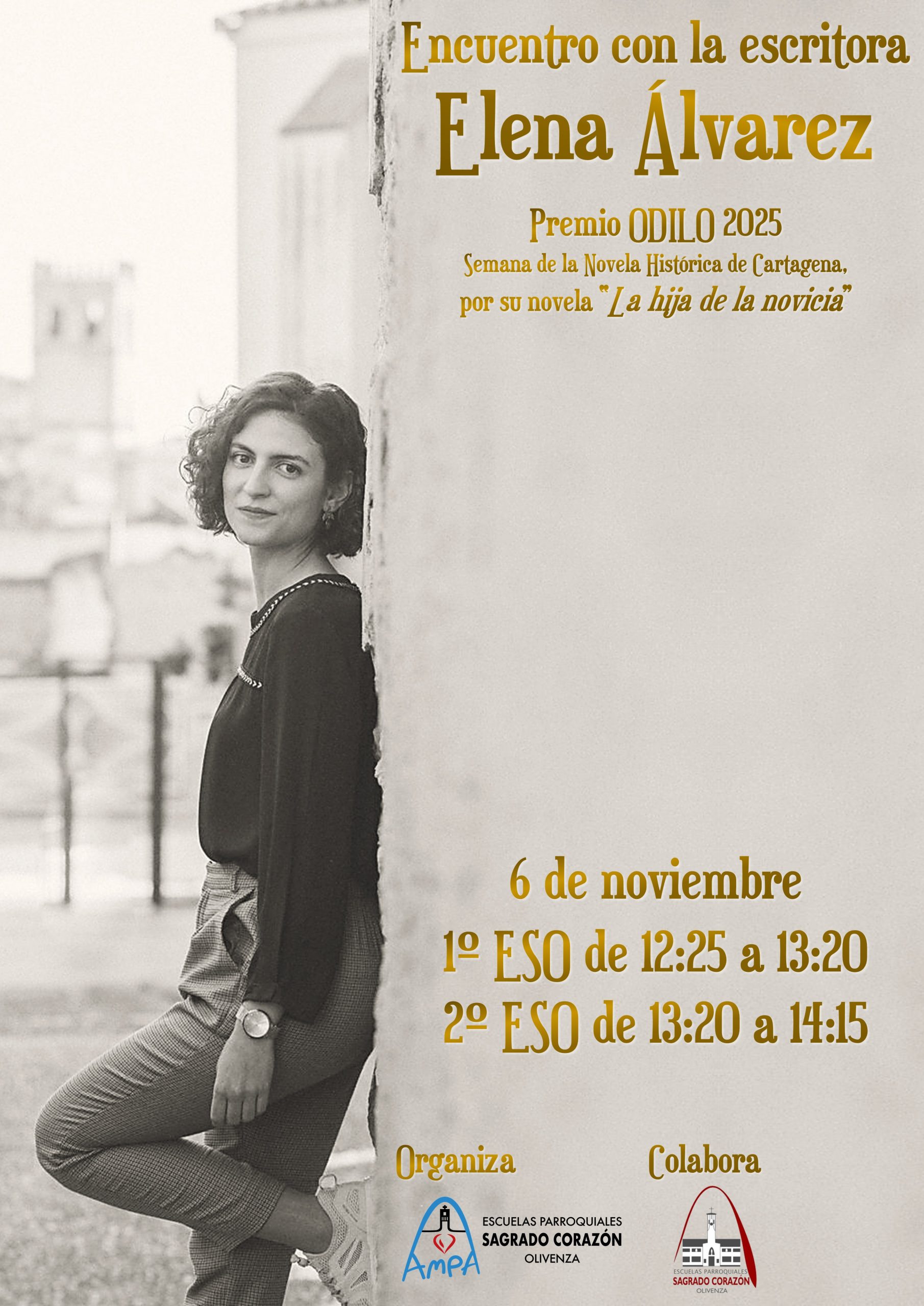 Lee más sobre el artículo Encuentro Exclusivo con la escritora Elena Álvarez en las Escuelas Parroquiales del Sagrado Corazón