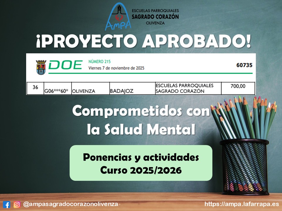 Lee más sobre el artículo La Junta ha aprobado nuestro proyecto para el curso 2025/2026